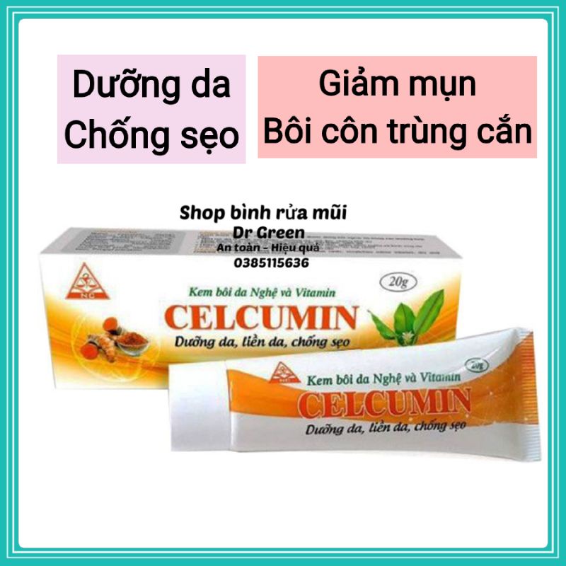 Kem nghệ Celcumin dưỡng da liền sẹo  - nghệ nano Curcumin