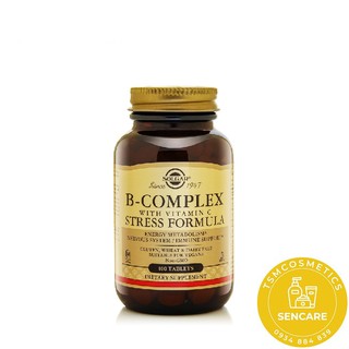 Thực Phẩm Bảo Vệ Sức Khỏe  B-Complex with Vitamin C Stress Formula Solgar, 100 viên/lọ