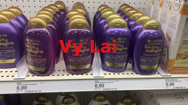 DẦU GỘI hoac XẢ BIOTIN & COLLAGEN của OGX 385ml mẫu mới