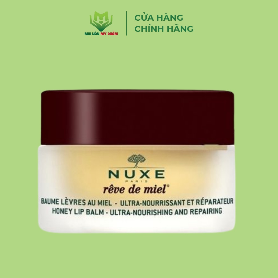 Sáp dưỡng môi dạng hũ Nuxe Reve De Miel Honey Lip Balm Ultra-Nourishing And Repairing 15g