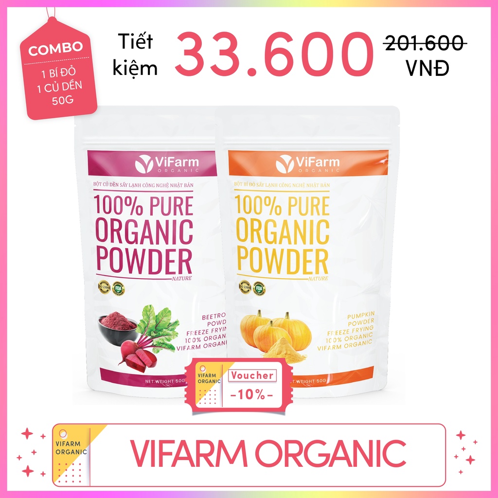 Bột Bí Đỏ Nguyên Chất 100% 50g