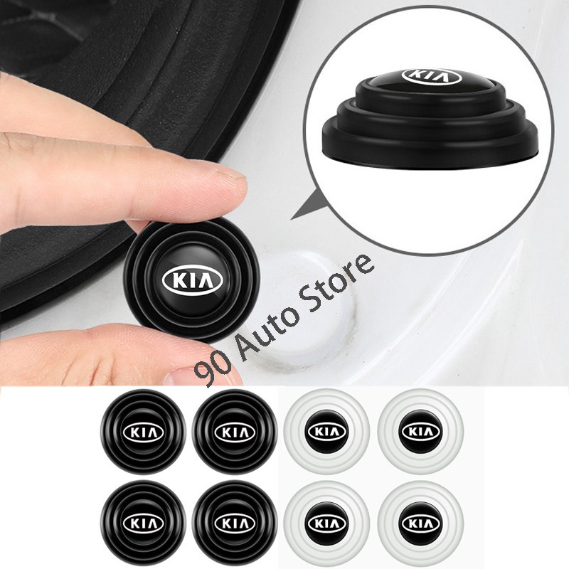 Bộ 4 Miếng Đệm Cao Su Dày Dặn Chống Sốc Cho Cửa Xe Hơi Kia Kx1 Kx3 Kx7 Forte K5 Sportage