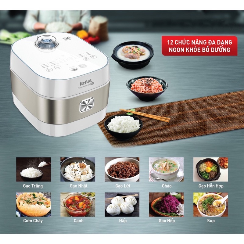 Nồi cơm điện cao tần Tefal RK762168 1.5L