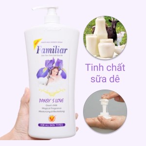 Sữa tắm trắng da Familiar Tinh chất sữa dê chai 500ml