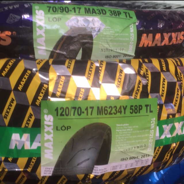 Vỏ 120/70-17 maxxis chính hãng