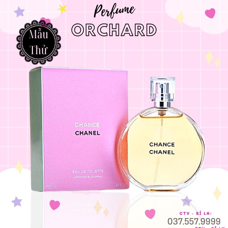 Nước Hoa 𝐂𝐡𝐚𝐧𝐞𝐥 Chance EDP, 𝐂𝐡𝐚𝐧𝐞𝐥 Chance Eau Tendre, Nước Hoa Mini Nữ Full Box