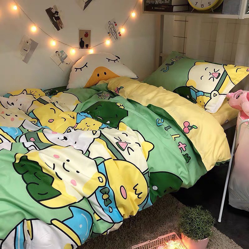 Bộ chăn gối pony Ghome (Khách nt kích thước giường để shop bo chun ga)