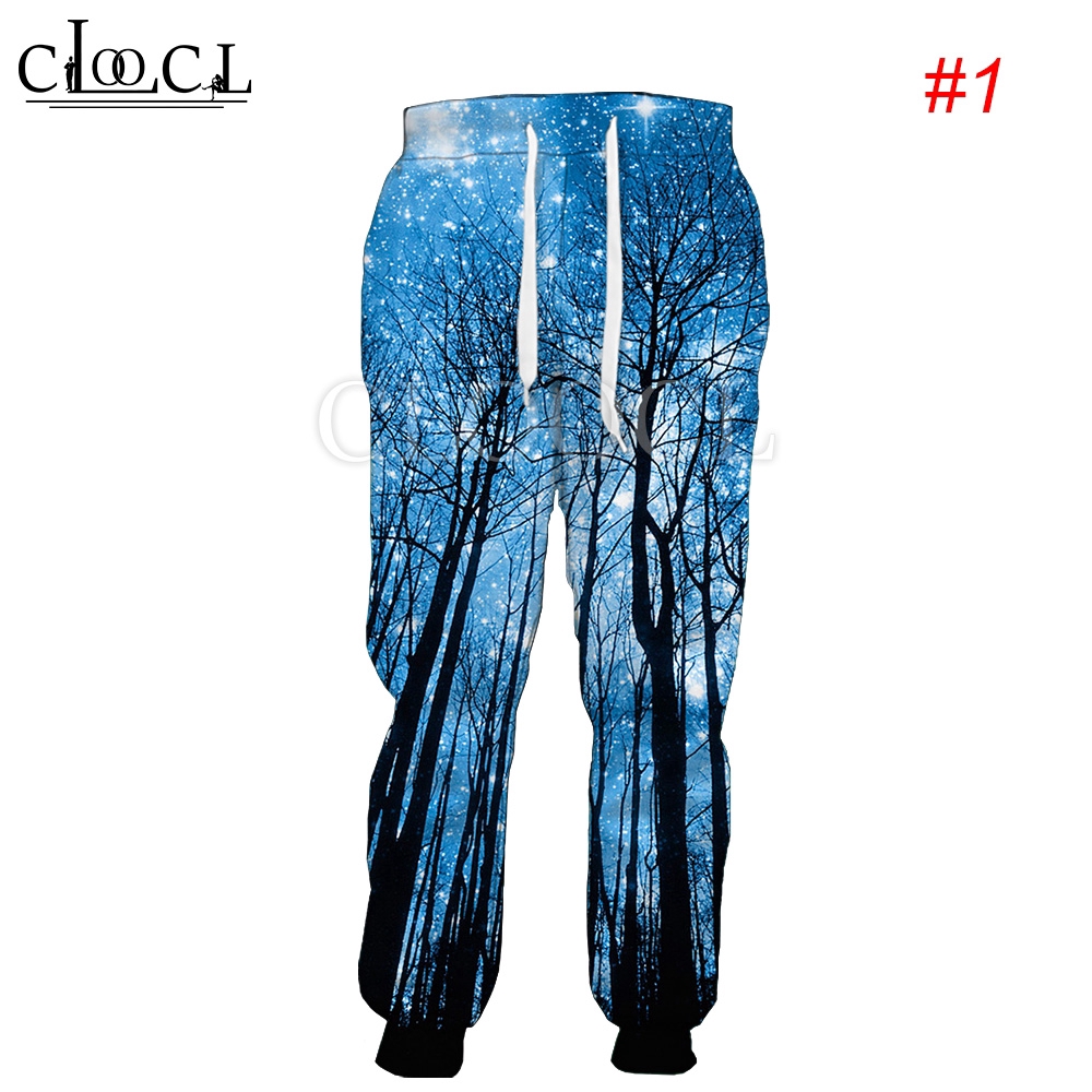 CLOOCL Starry Sky Galaxy 3D Print Men Jogger Pants