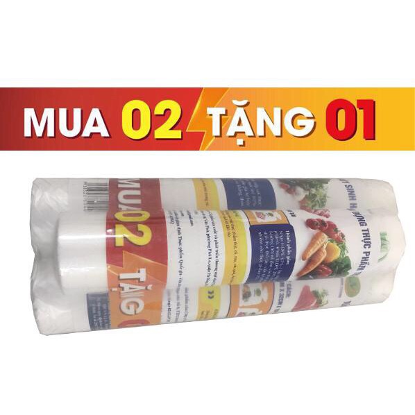 MUA 2 TẶNG 1 - Combo 2 cuộn túi đựng thực phẩm tự hủy MINH THÀNH 24x32cmx150 túi