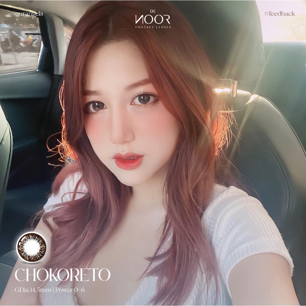 Chokoreto - Lens Giãn Tròng Baby - Nâu Choco Tự Nhiên - Silicone Hydrogel Siêu Êm - Bảo Hành 2 Tuần - DeNOOR