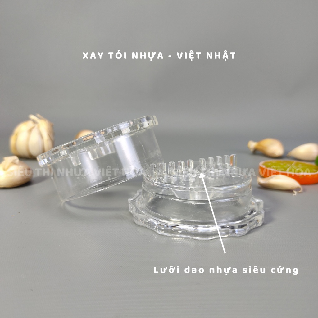 Đồ xay hành tỏi ớt, dụng cụ xay tỏi nhựa Việt Nhật