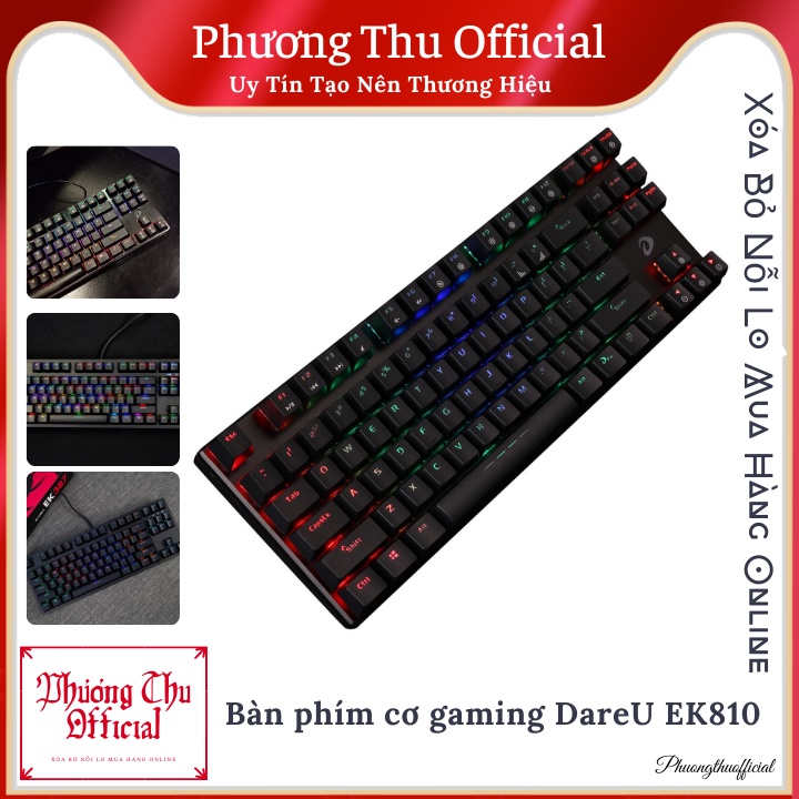 SALE ĐẬM-Bàn phím cơ gaming DareU EK810 108KEY Phương Thu Official