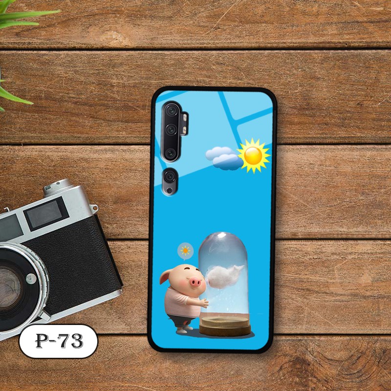 Ốp lưng kính 3D Xiaomi Mi Note 10/ Note 10 Pro-cute