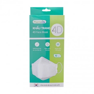  Khẩu trang y tế 4D Pharmacity với thiết kế thông minh nâng cao hiệu quả bảo vệ kháng khẩn 