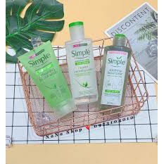 COMBO LÀM SẠCH SIMPLE TẨY TRANG + SỮA RỬA MẶT + NƯỚC HOA HỒNG