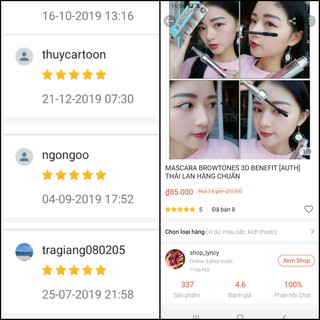 MASCARA 3D BENEFIT BROW TONES THÁI LAN