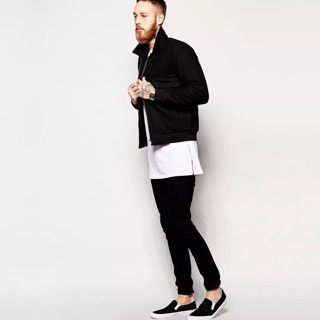 Áo Longtee Zipper