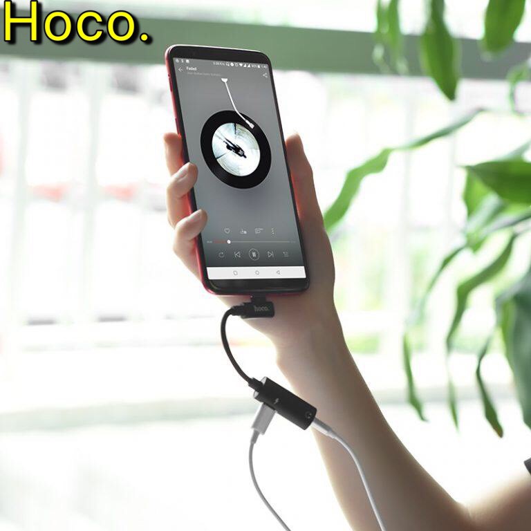 Jack chuyển đổi Type C sang 3.5 Chính hãng Hoco Ls19 Chính hãng