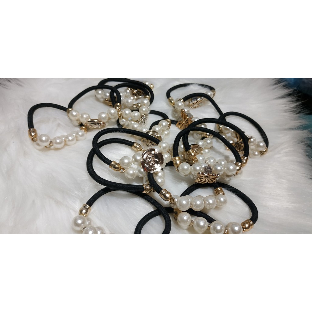 PVN10013 Dây buộc tóc đính hạt