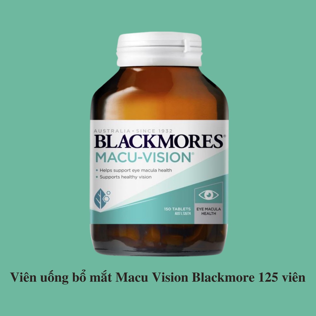 Viên Uống Bổ Mắt Blackmores Macu-Vision Của Úc 125 Viên