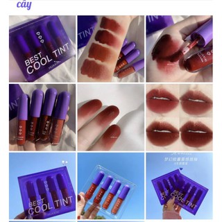 Set Son kem 4 Cây Best Cool Tint Tím