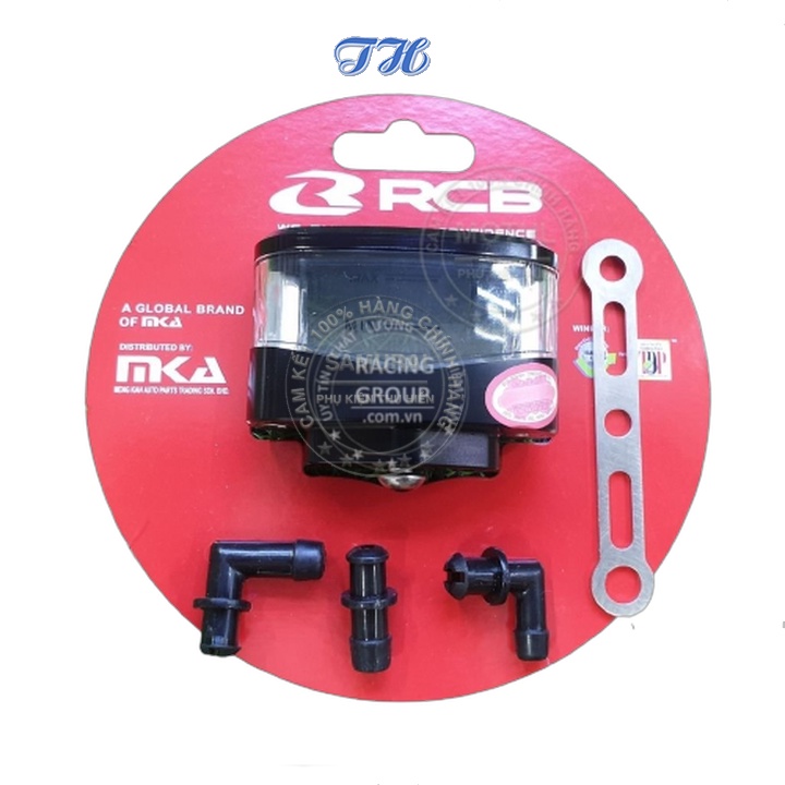 Bình Dầu Xe Máy - Bình Dầu Rời RCB Hình Ovan A2 Gắn Thắng Trước Sau Winner, Exciter, R15, Sonic....Chính Hãng Racing Boy