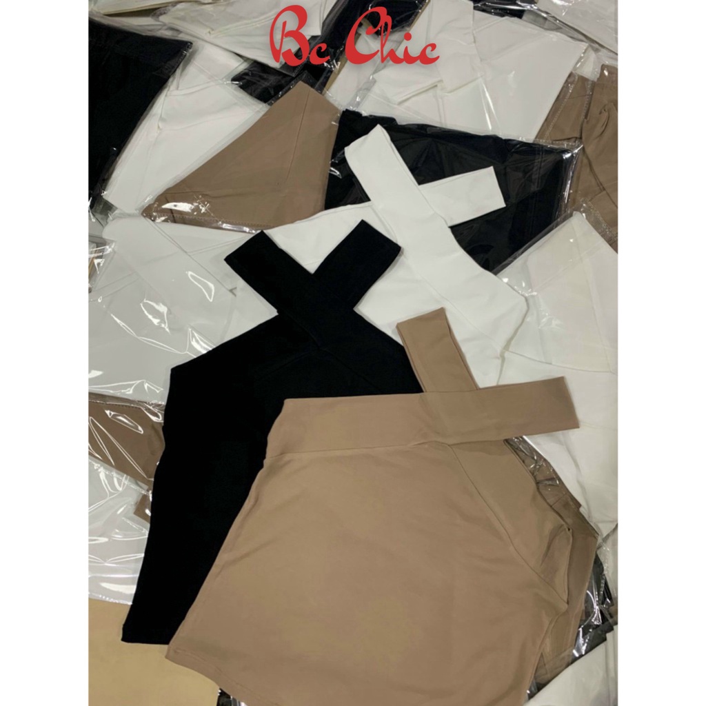 Áo Hai Dây Nữ , Áo Thun Hai Dây kiểu cổ yếm chéo dây điệu đà gợi cảm mã Bra B617 BC_CHIC LINGERIE