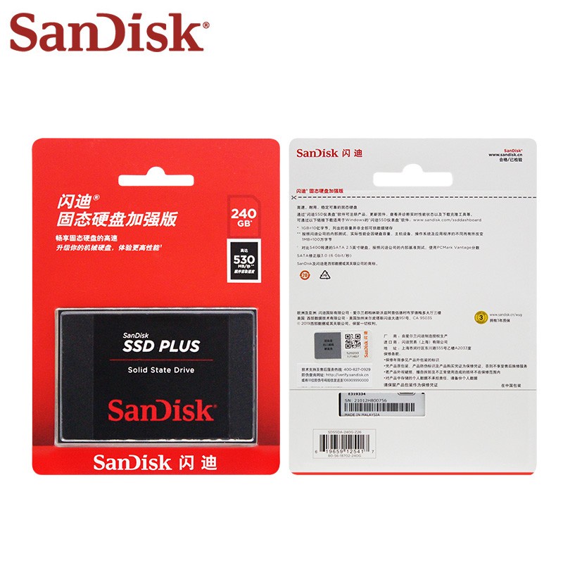 SANDISK Ổ cứng SSD 2.5-inch -480G/960G cho máy tính để bàn | WebRaoVat - webraovat.net.vn