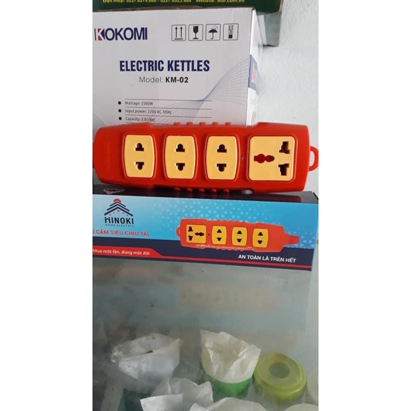 Ổ cắm 4 siêu chịu tải 6000W HINOKI