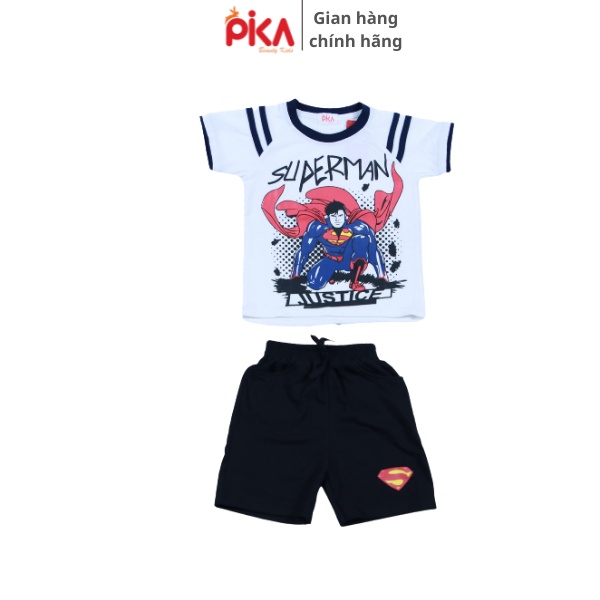 Bộ siêu nhân - bé trai - Pika kids chất liệu cotton mềm mịn bộ quần áo trẻ em