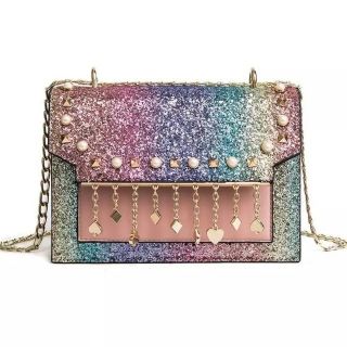 Túi bling bling lấp lánh tua rua