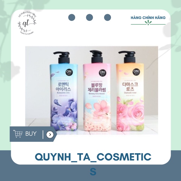 Sữa tắm nước hoa 💥Freeship💥 Sữa tắm On The Body Hàn Quốc 900ml SP30