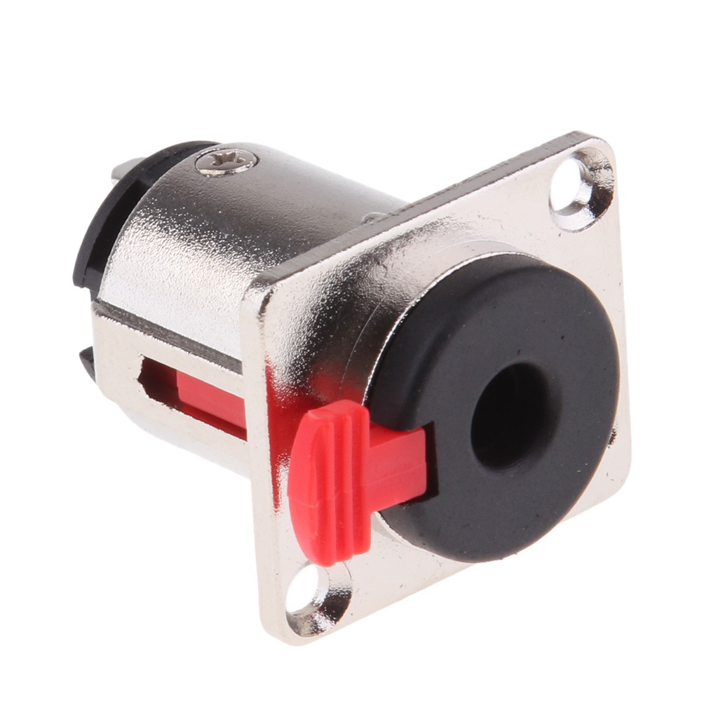6.35mm 1/4" Jacks TS and TRS Panel Mount Plug Locking Style Connector