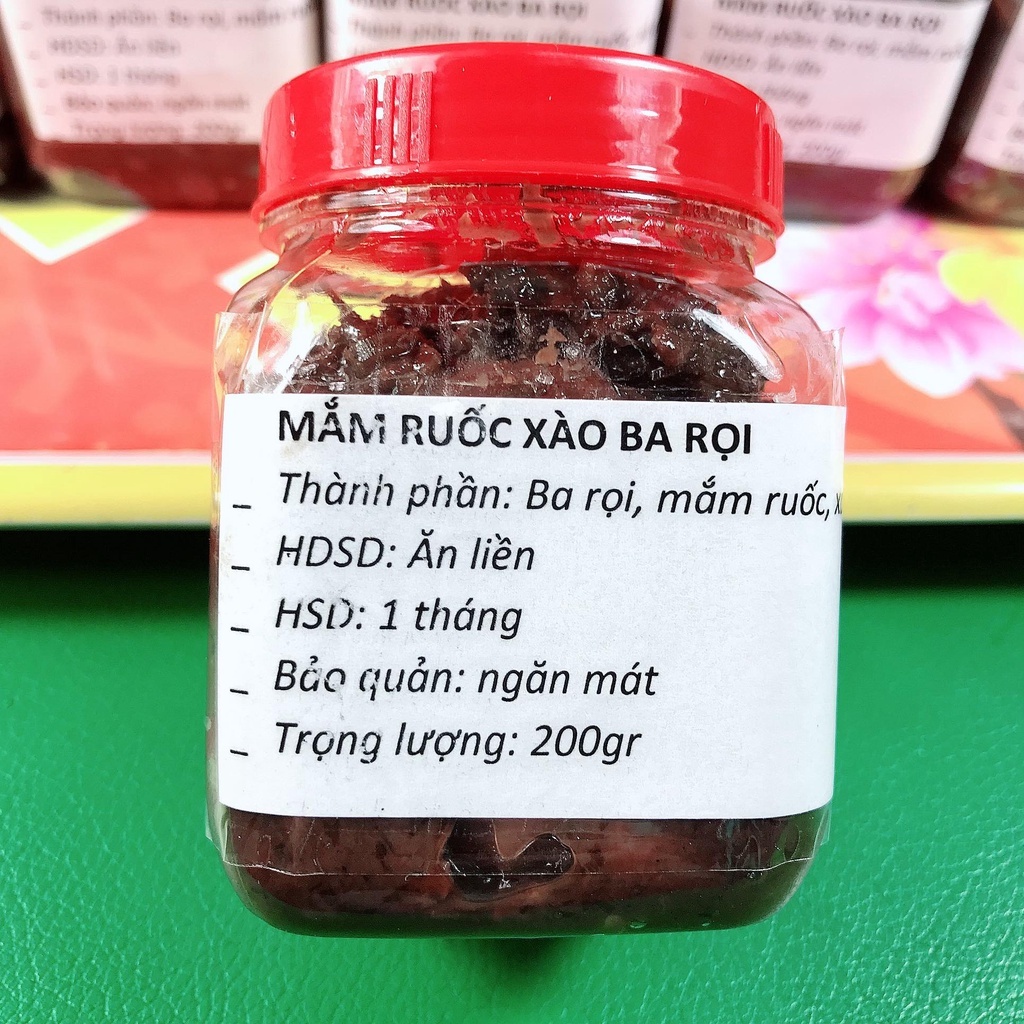 Đặc sản Mắm ruốc xào ba rọi xả ớt hủ 200gr