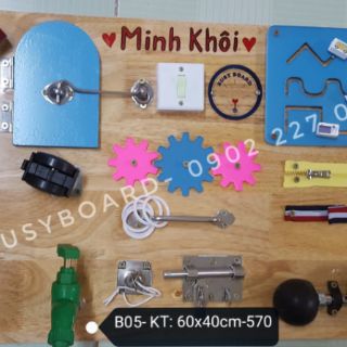 B05-Busy board- Bảng bận rộn cho bé
