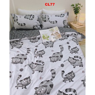 Set bộ Chăn ga gối 4 món Loại 1 CL77 Cotton poly hàng đẹp Loại 1 nhập khẩu