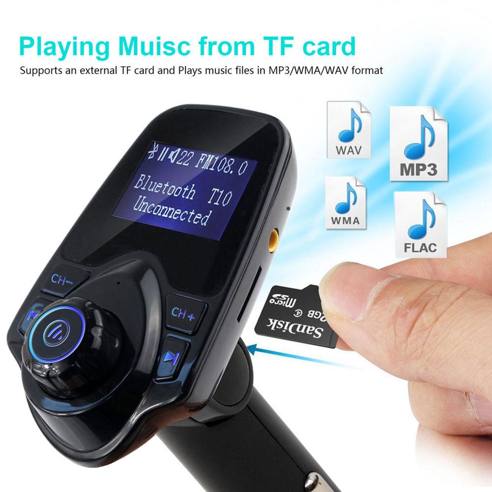 Màn hình LCD trên ô tô 1.44 "Bộ phát Bluetooth FM trên ô tô Rảnh tay trên ô tô Bộ sạc USB Máy nghe nhạc MP3 w / MIC