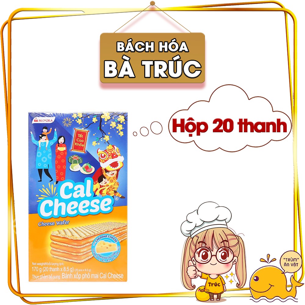 Bánh xốp phô mai Cal Cheese hộp 20 cái x 8.5g