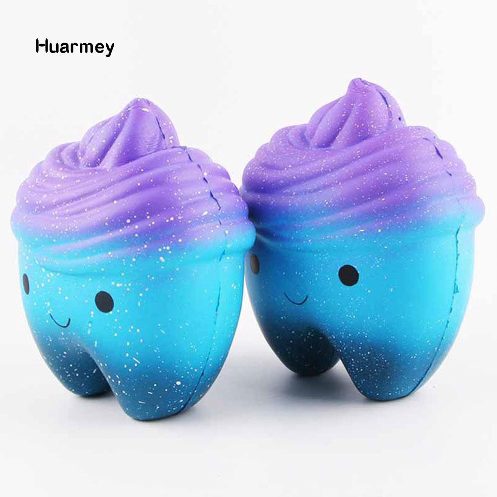 ★Hu Cute Colorful Tooth Squishy Slow Rising Squeeze Stress Reliever Toy Kid Gift shopee. vn|mochi04