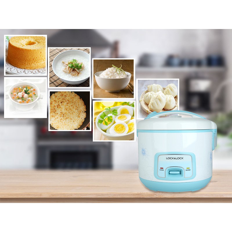 Nồi cơm điện 1.8L Lock&Lock LG EJR446BLUE 700W xanh | BigBuy360 - bigbuy360.vn