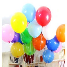 Bong bóng không nhũ size 25cm bịch 50 cái bóng trang trí sinh nhật Phụ kiện trang trí sinh nhật happy birthday tiệc cưới