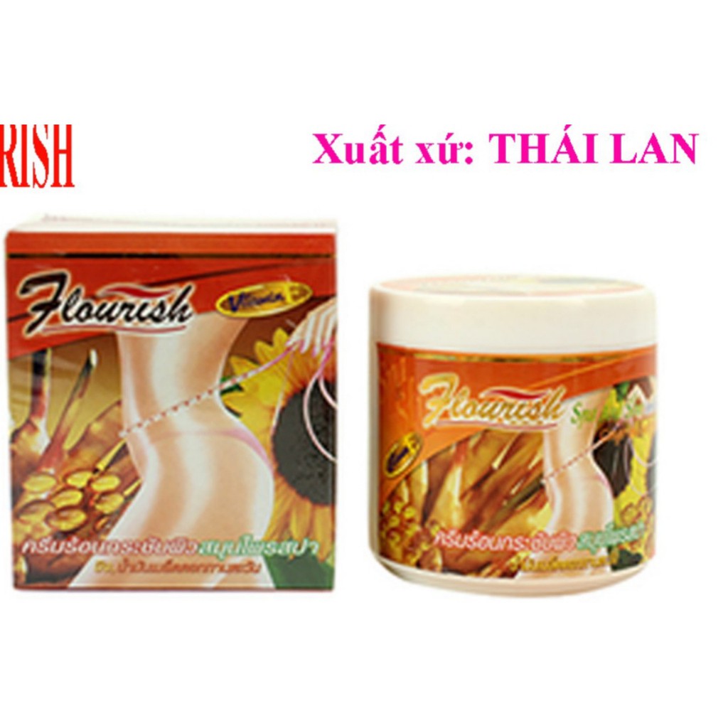 Kem tan mỡ bụng gừng ớt Flourish Thái Lan