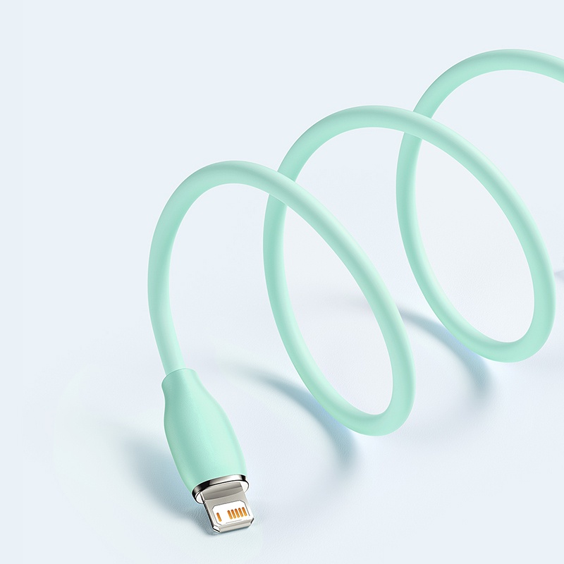 Baseus Cáp sạc nhanh cho 6/7/8/X/12/13 Series Baseus Jelly Liquid Silica Gel Fast Charging 2.4A Data