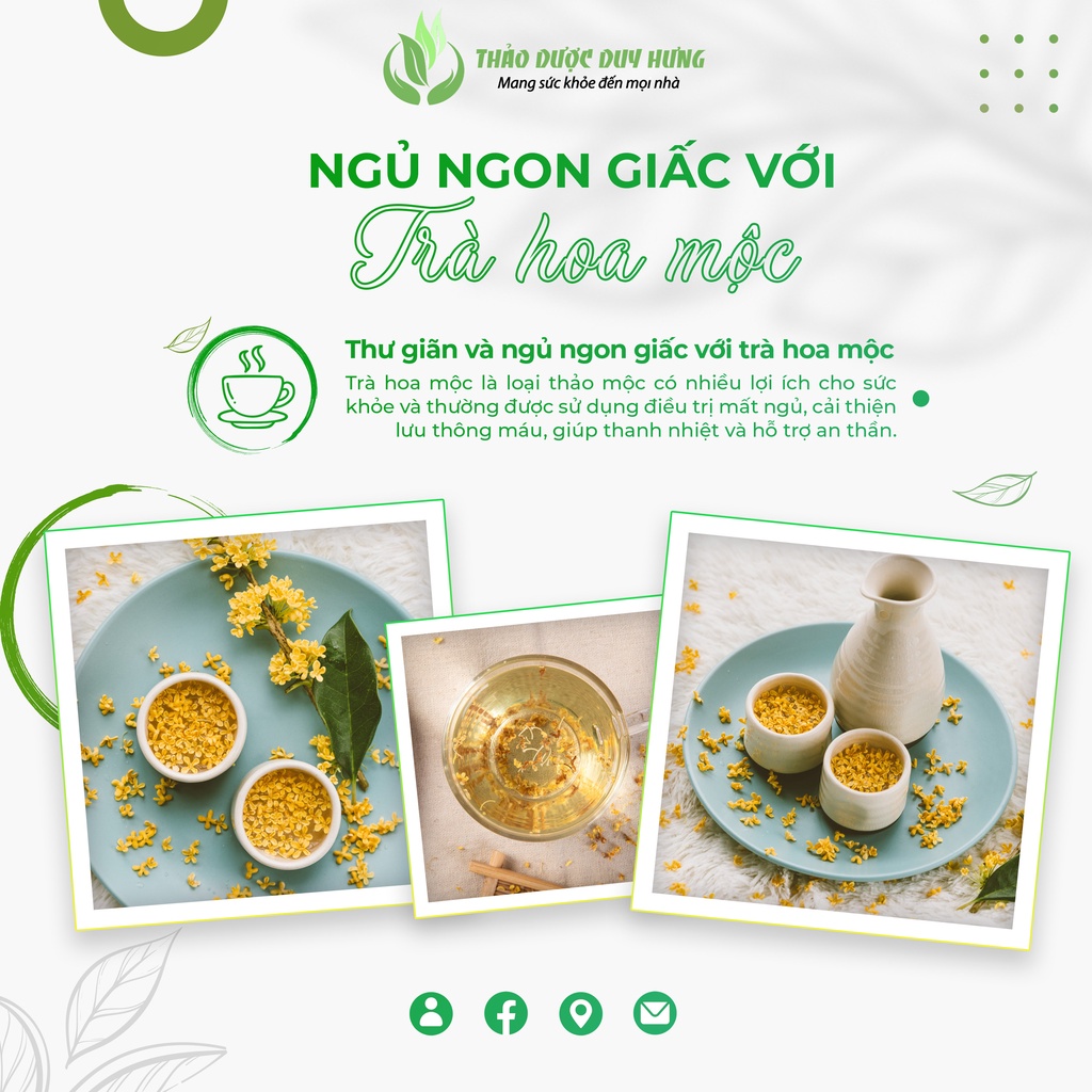 Trà Hoa Mộc, Quế Hoa Khô Sấy Lạnh Thượng Hạng Thảo Dược Duy Hưng - Công Dụng Pha Trà, Nấu Chè, Làm Bánh