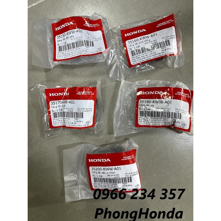 nút công tắc wave s 110 , rsx 110 chính hãng honda