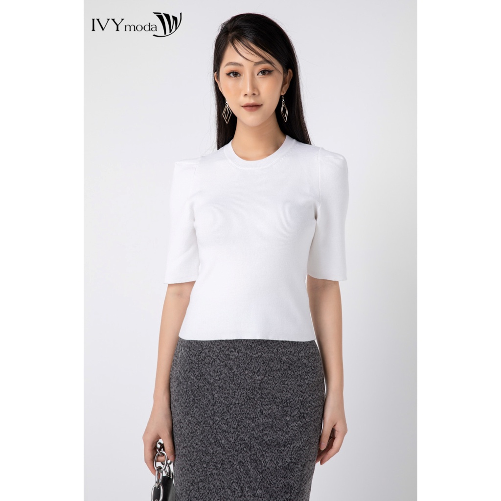 Chân váy bút chì vải kẻ IVY moda MS 30B9018