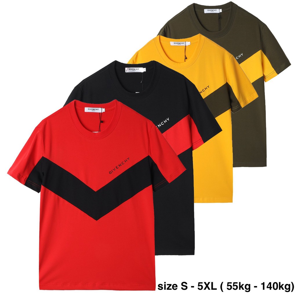 Áo Thun Nam Cotton Xuất Khẩu Bigsize ( 50kg - 100kg ) , Áo Phông Unisex Phối ( GIVEN01) - 3bros Quần Áo Xuất Khẩu