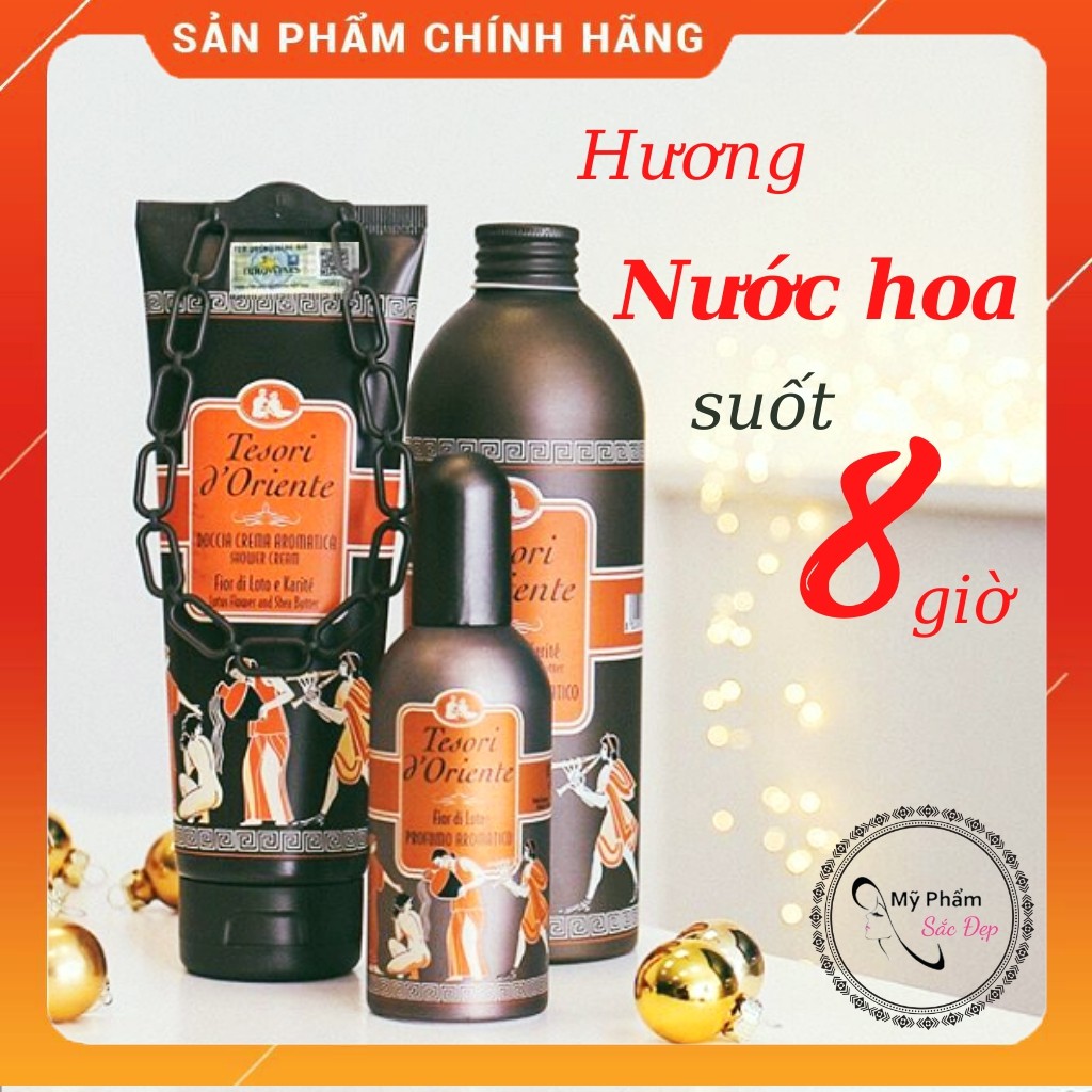 Sữa tắm Tesori D’Oriente Hoa sen dạng vòi hương nước hoa Dưỡng ẩm và Sáng da Italia (Ý) Hàng chính hãng | BigBuy360 - bigbuy360.vn