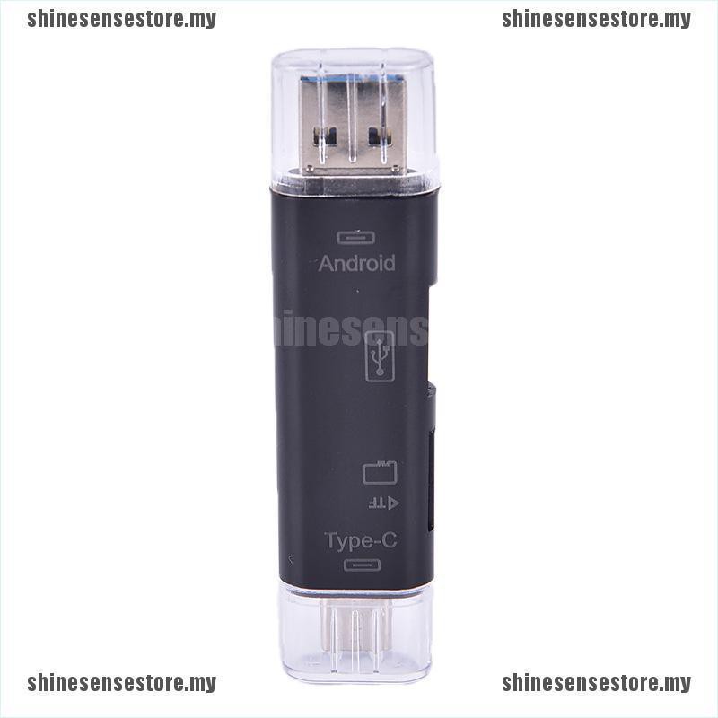 Đầu Đọc Thẻ Nhớ Đa Năng Otg Micro-usb 3.1 Type-c Sd Tf