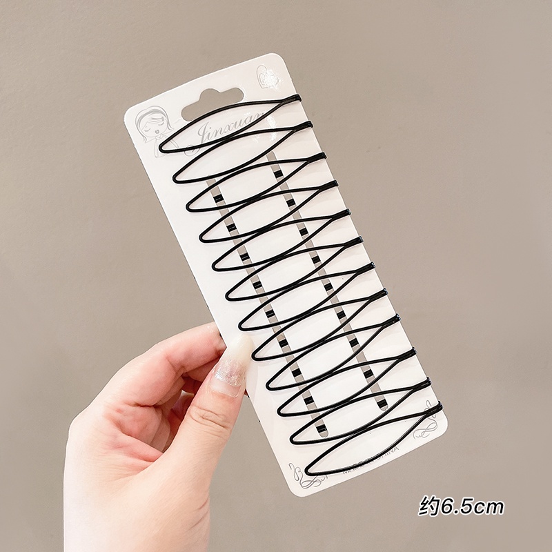 Kẹp Tóc Màu Đen Phong Cách Hàn Quốc Cho Nữ